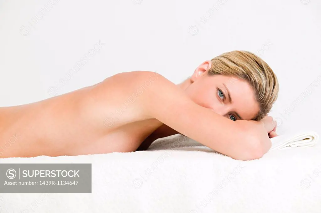 Young woman having body treatment