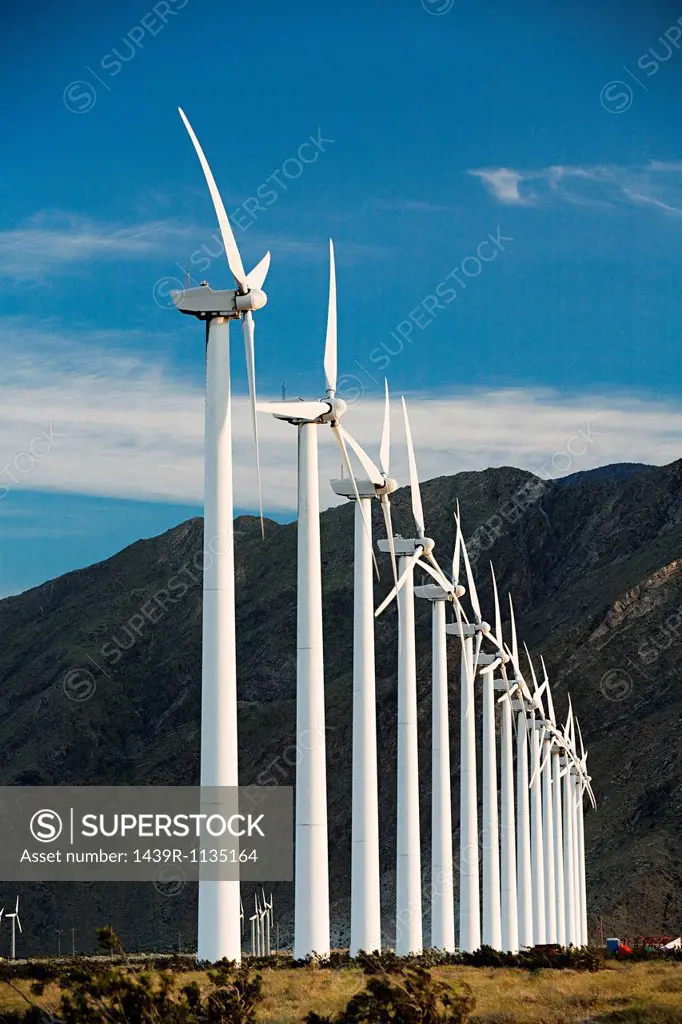Wind farm, Indian Wells, California, USA