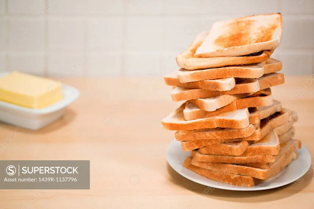 Stack of toast
