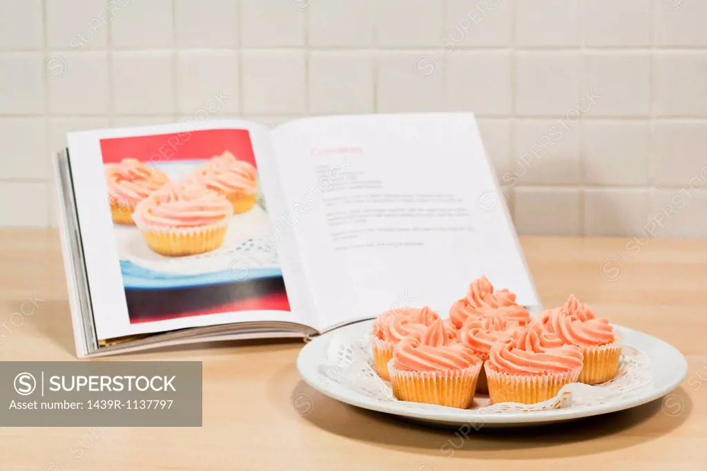 Cupcakes and cookery book