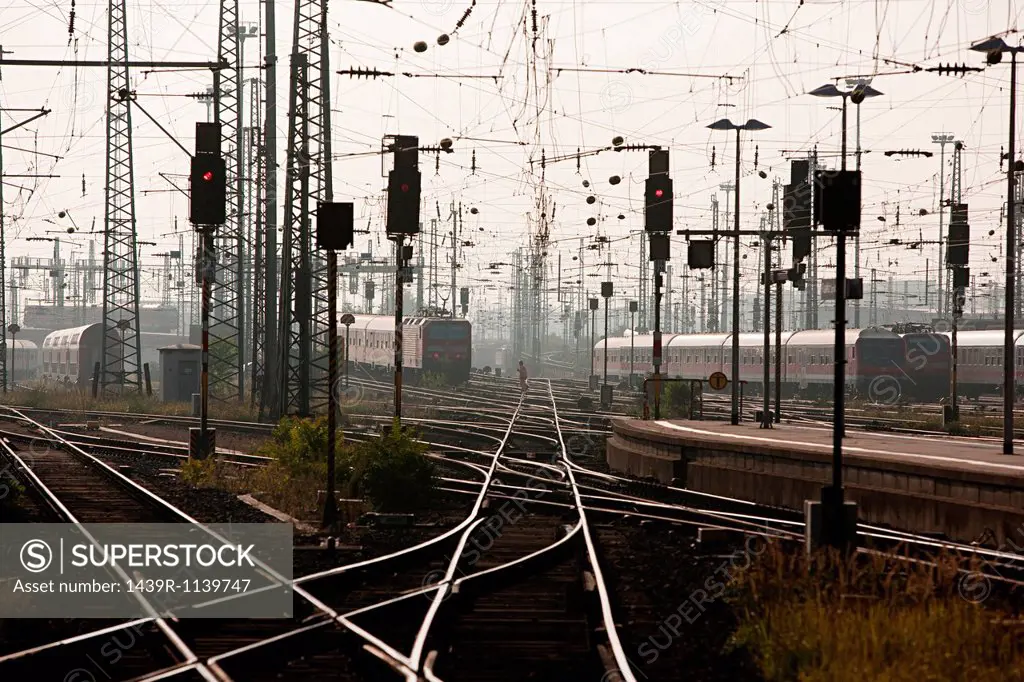 Railway tracks, Frankfurt, Germnay