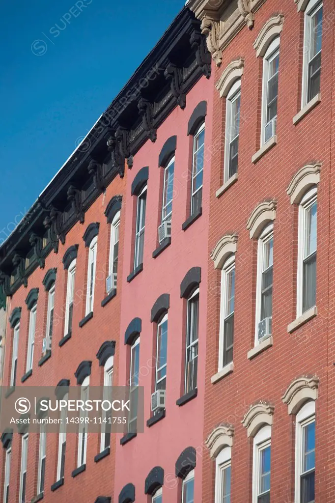 Apartment buildings, New York City, USA