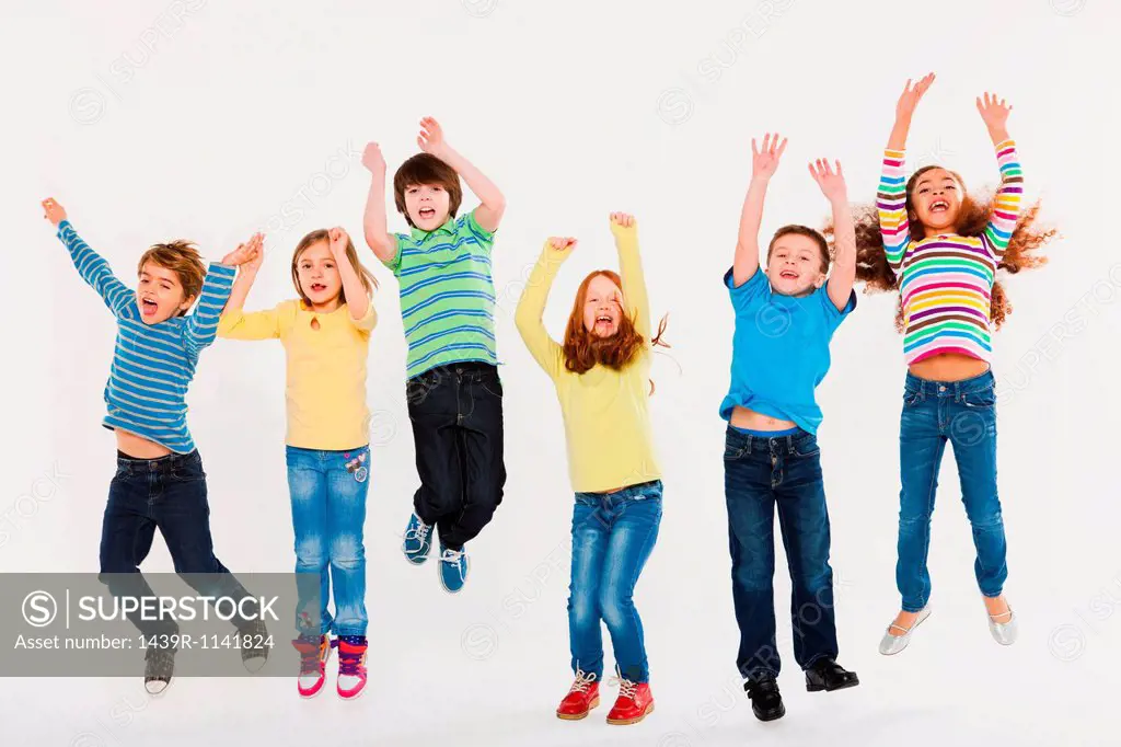 Children jumping