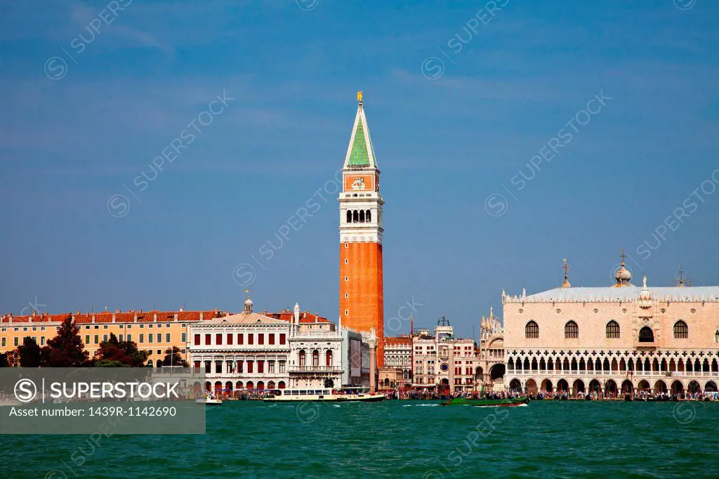Doges palace and campanile, venice, italy