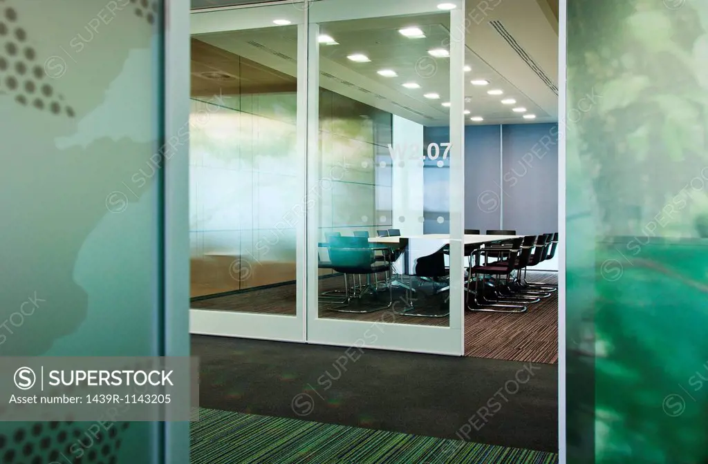 Conference room in empty office block