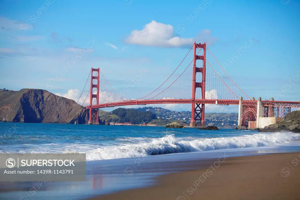 Golden Gate Bridge and San Francisco Bay, California, USA