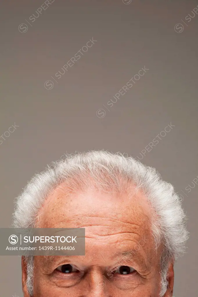 Senior man, cropped portrait