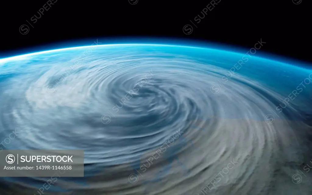 Hurricane on planet earth