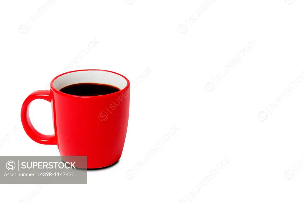Red cup of coffee