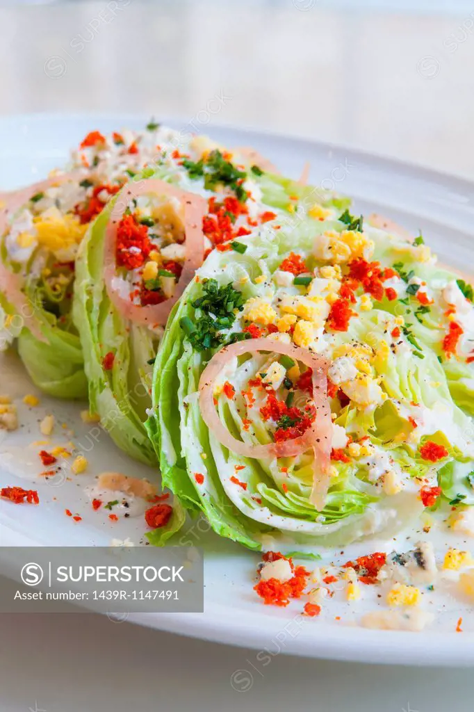 Iceberg lettuce salad