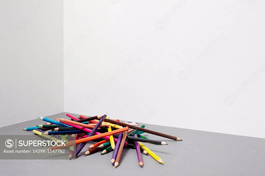 Stack of colouring pencils