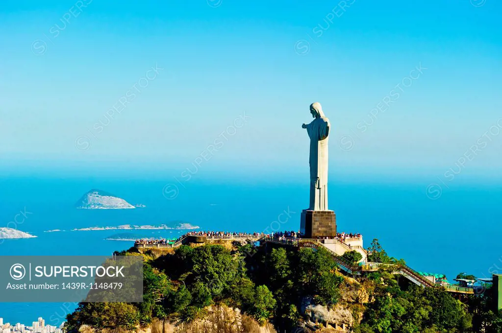 Christ the Redeemer statue overlooking Rio de Janeiro, Brazil