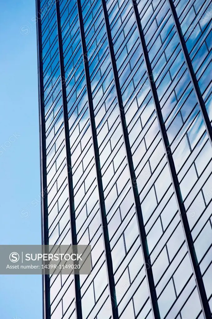 Windows of skyscraper