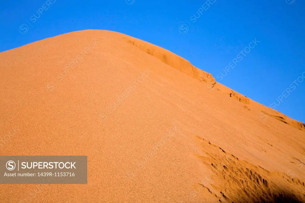 Mound of sand in commercial sandpit
