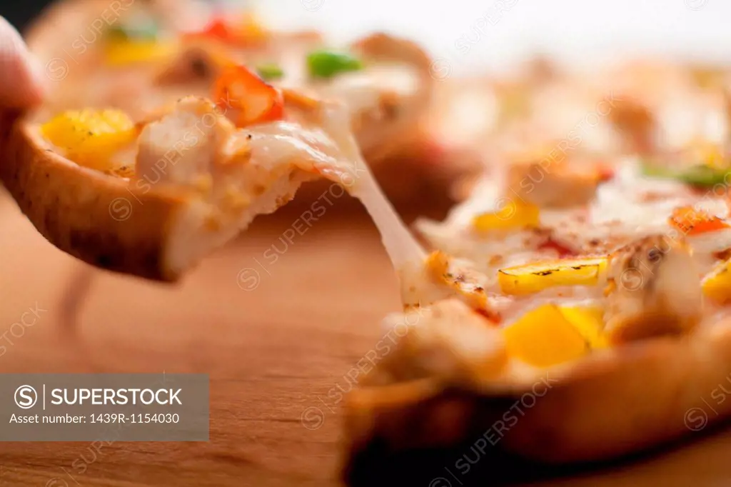Close up of pizza crust