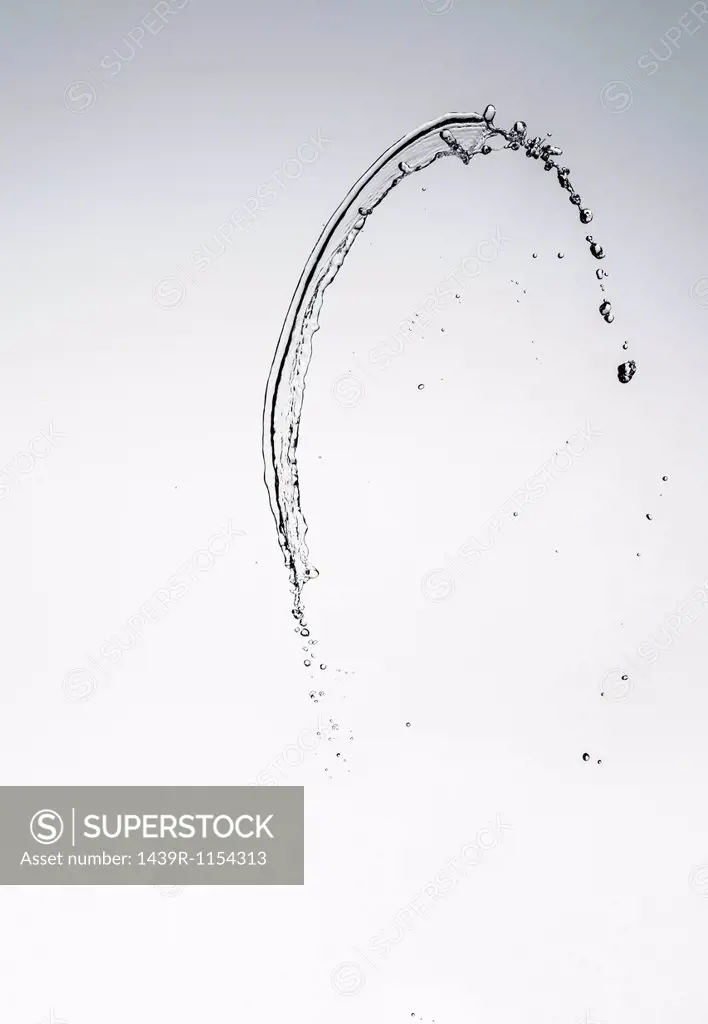 Water splashing in air