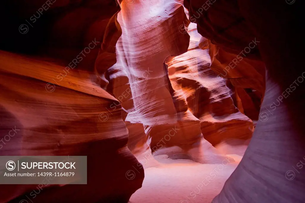 Eroded sandstone cave, Antelope Canyon, Page Arizona, USA