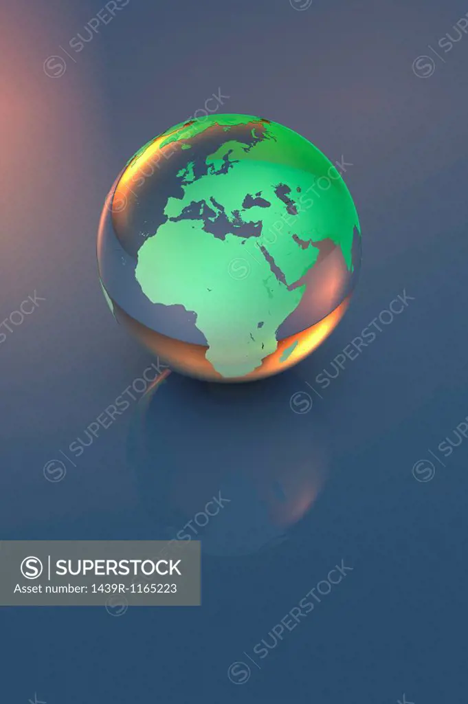 Computer generated globe
