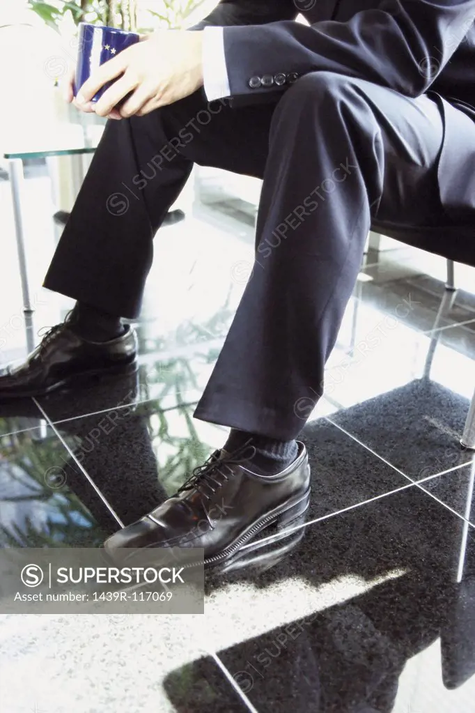 Businessman sitting in modern office