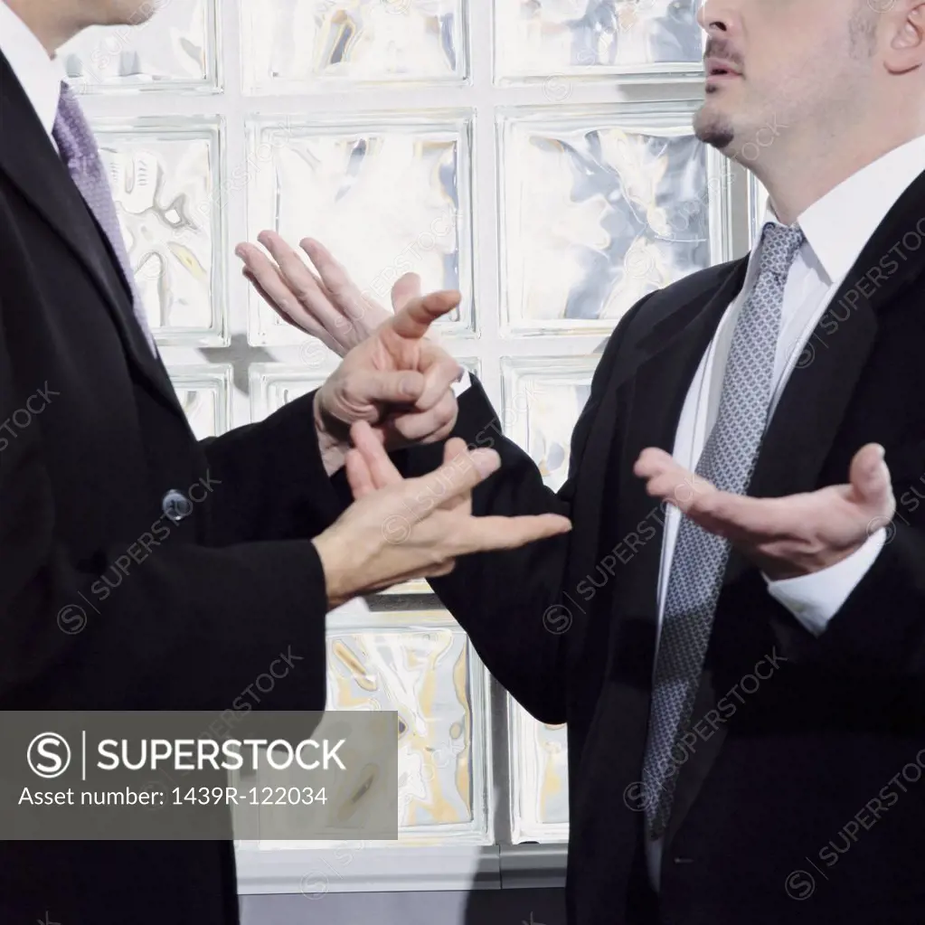 A employee giving an explanation to his employer.