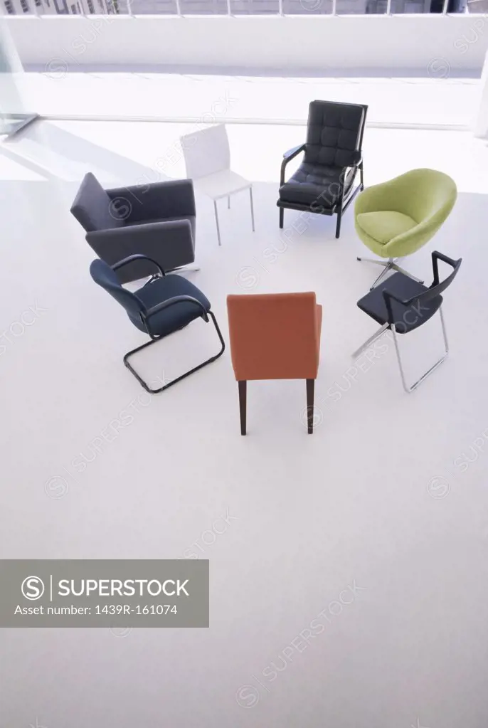 Chairs arranged in a circle
