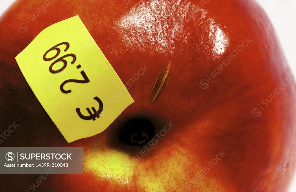 Apple with price