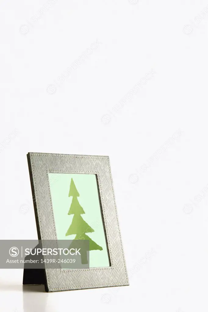 Christmas tree in picture frame