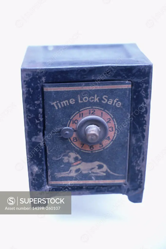 Blue time lock safe