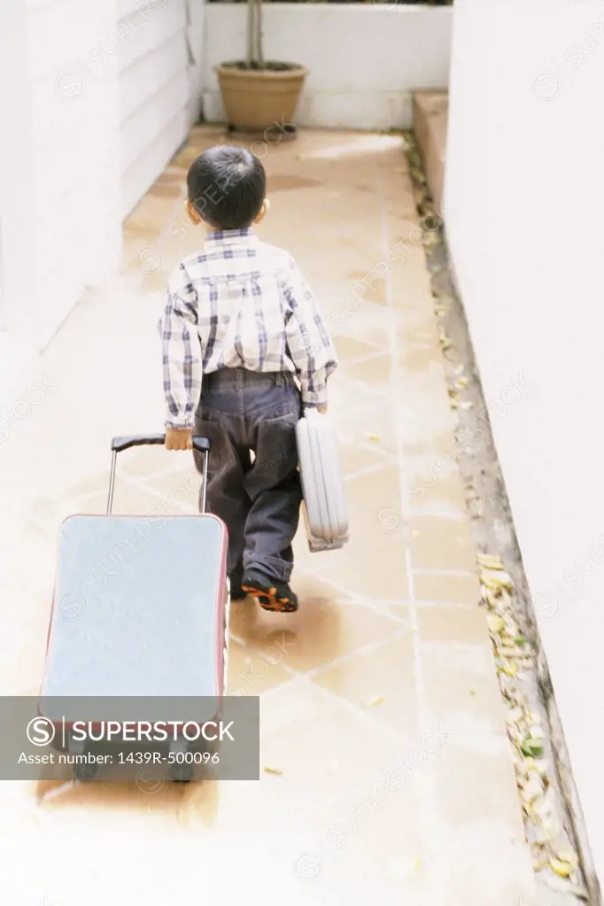 Boy with luggage