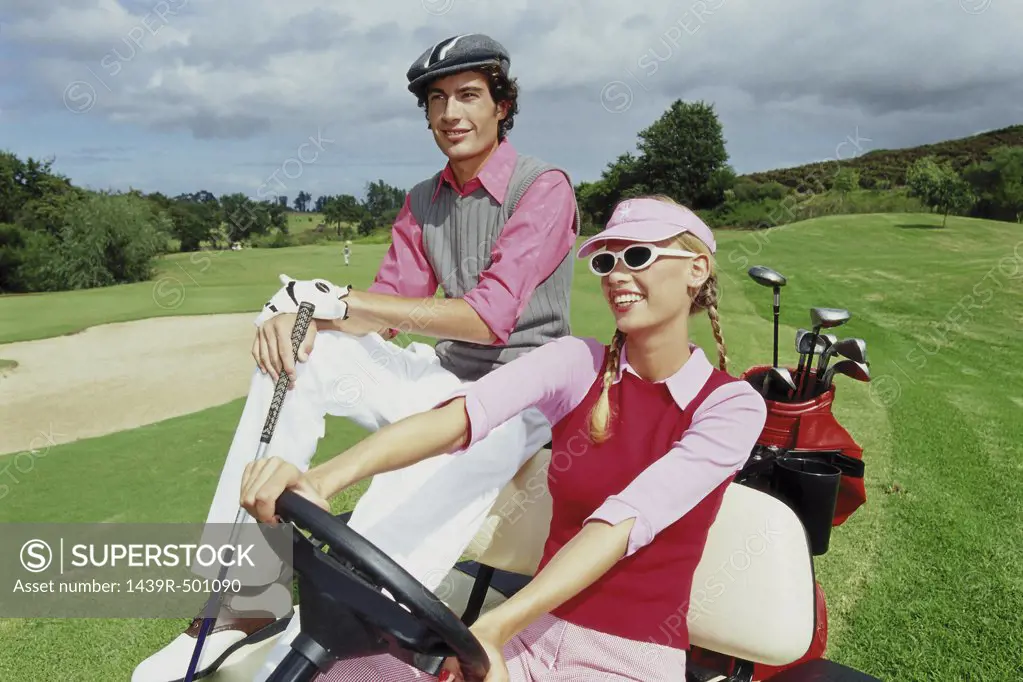 Couple at the golf club