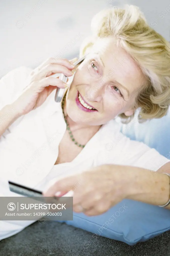 Woman talking on cellphone