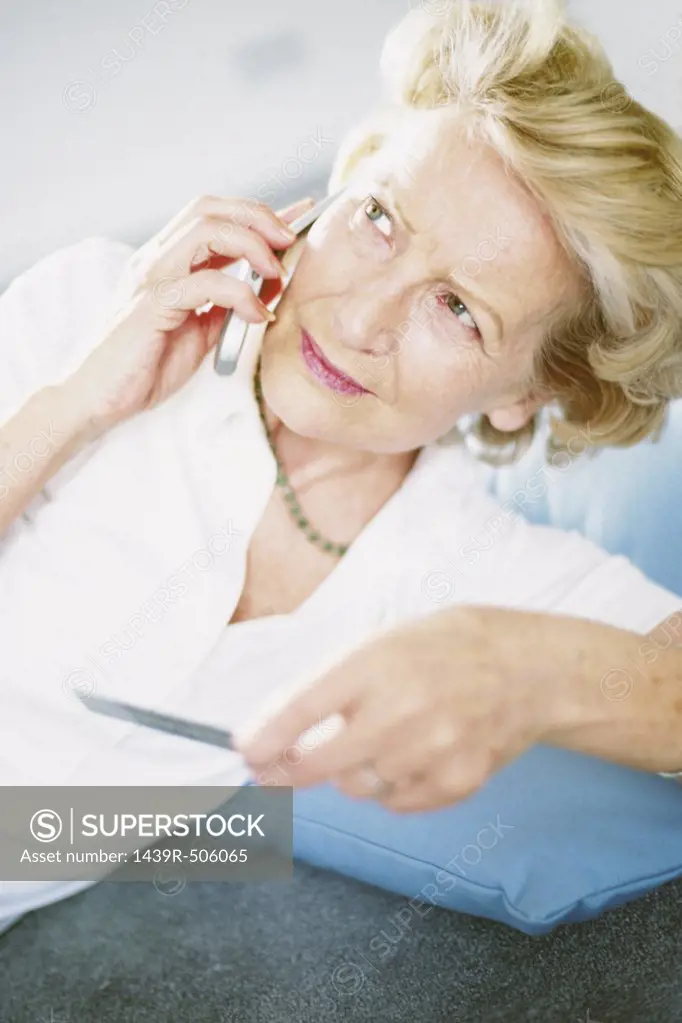 Woman talking on cellphone