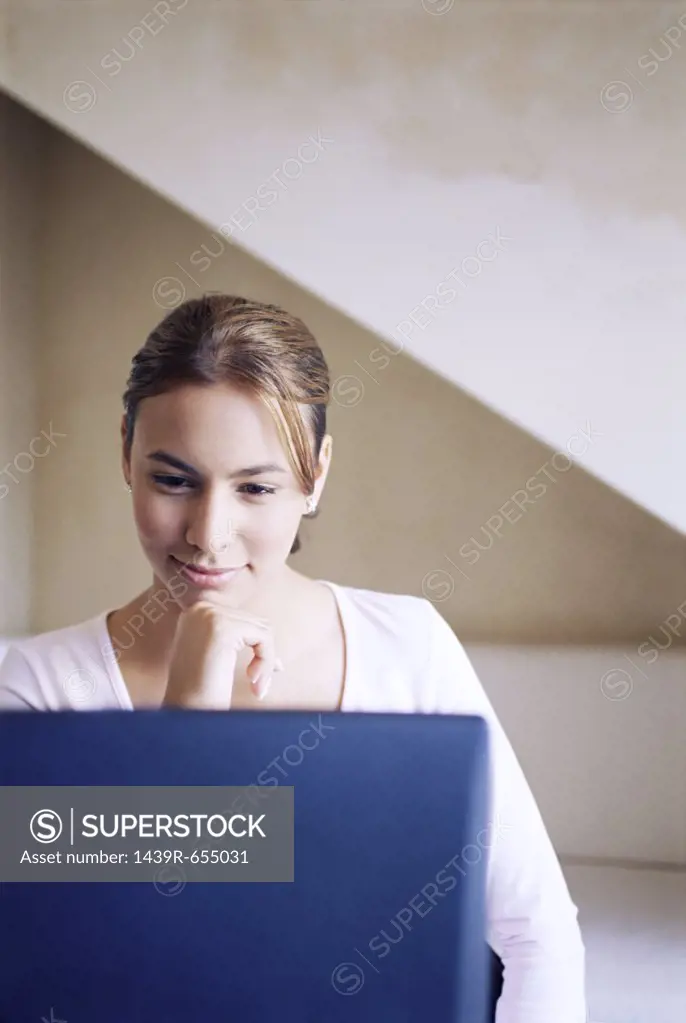 Woman at her computer