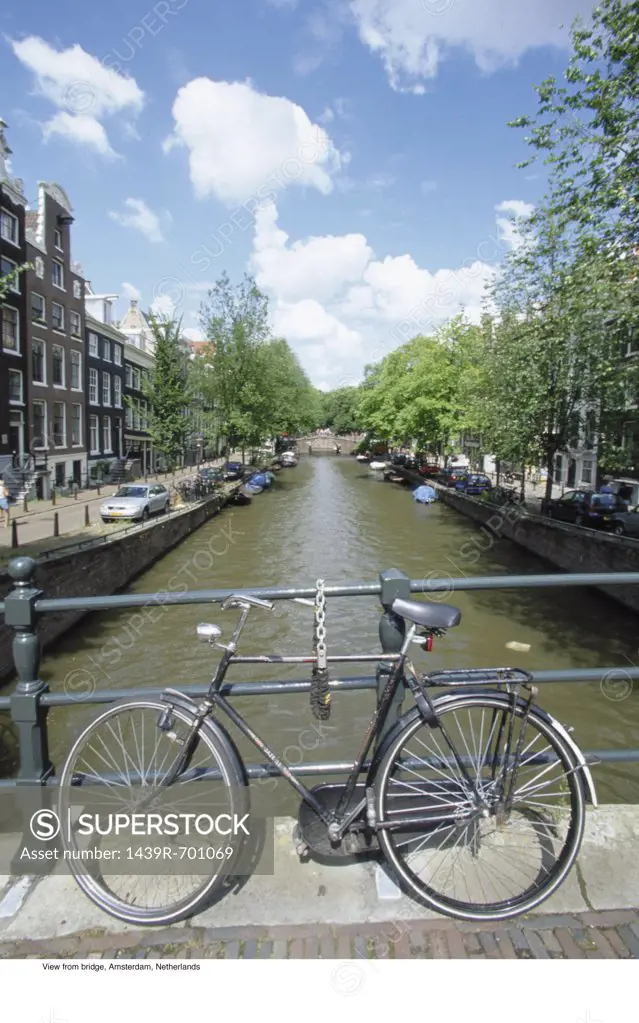 View from bridge, Amsterdam, Netherlands