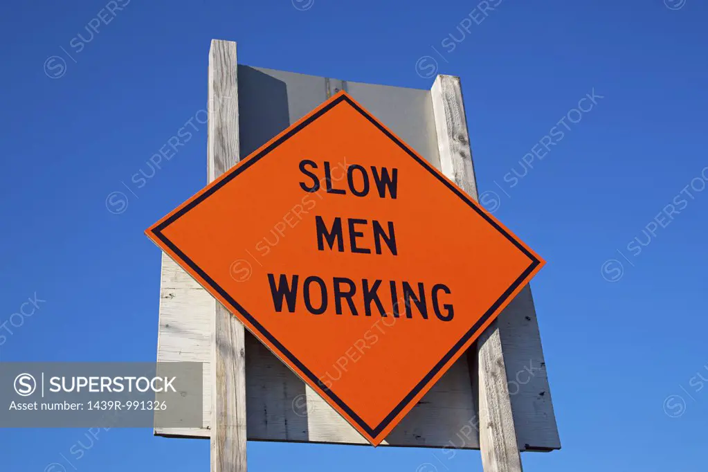 Slow men working