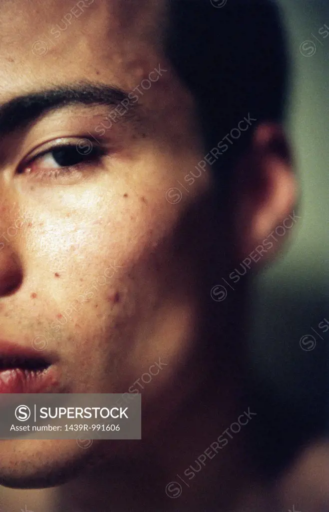 Close-up of man's face