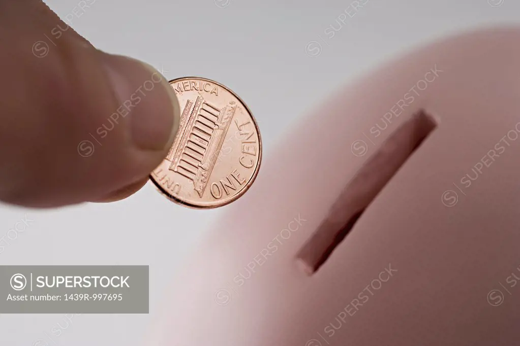 Saving a one cent coin
