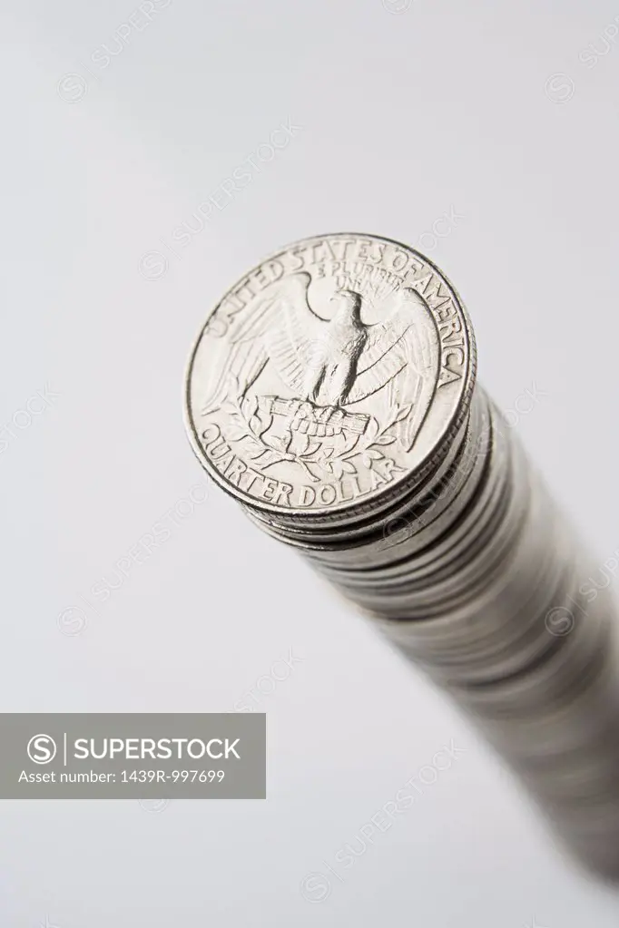 Stack of quarters