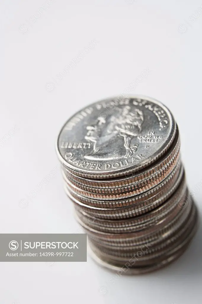 Stack of quarters