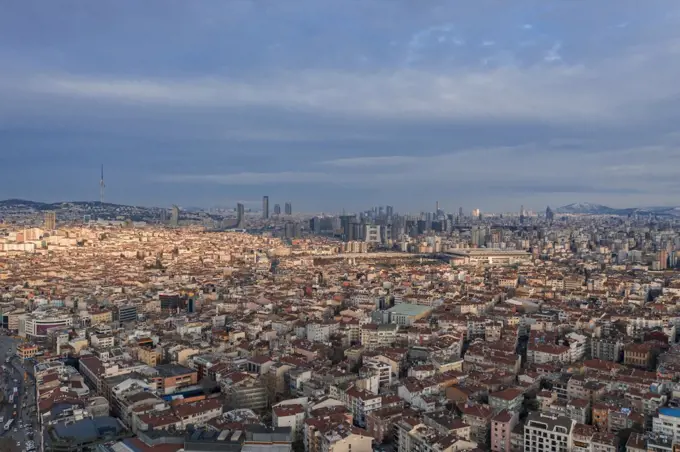 Turkey, Istanbul, Aerial view of city