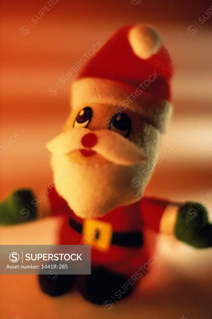 Close-up of a Santa Claus doll