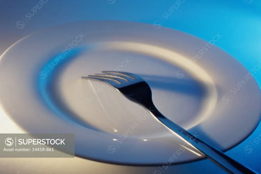 Fork on a plate
