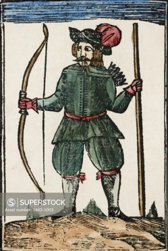 Robin Hood ca. 1600 Artist Unknown  Woodcut print