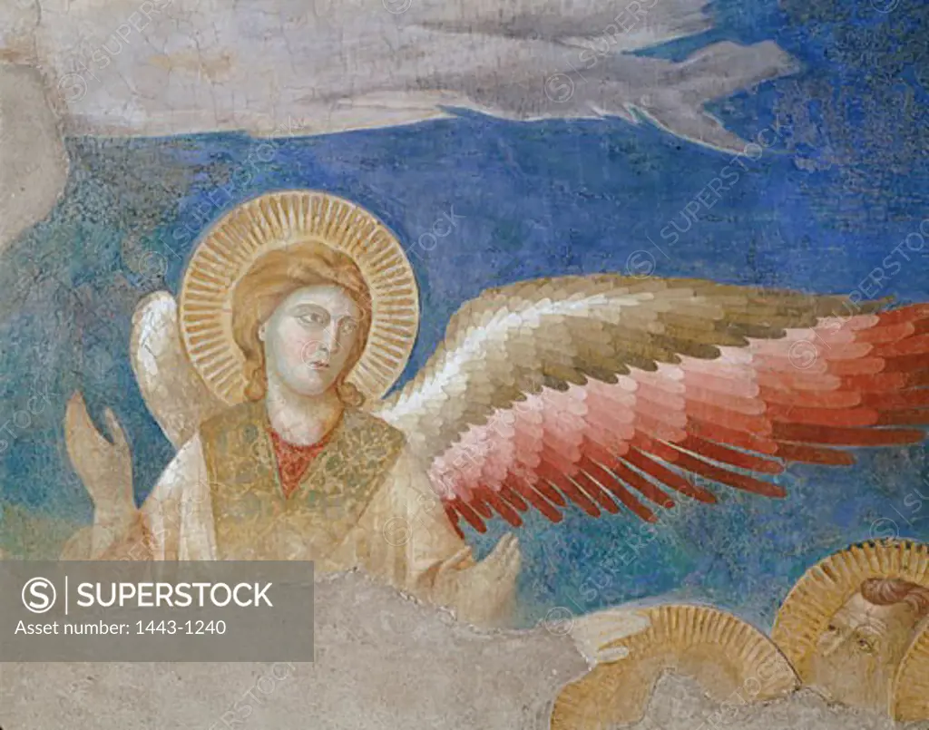 The Ascension (Detail) c.1290 1295 Giotto (ca.1266-1337 Italian) Fresco Upper Church of San Francesco, Assisi, Italy
