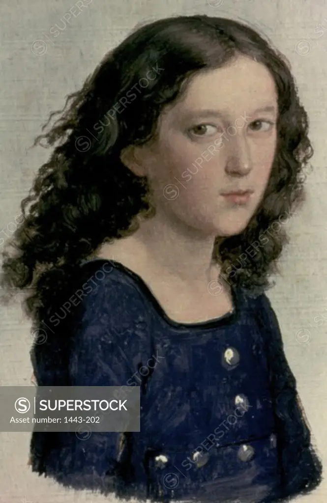 Felix Mendelssohn-Bartholdy at Age 12  1851 Karl Joseph Begas (1794-1854 German) Oil sketch