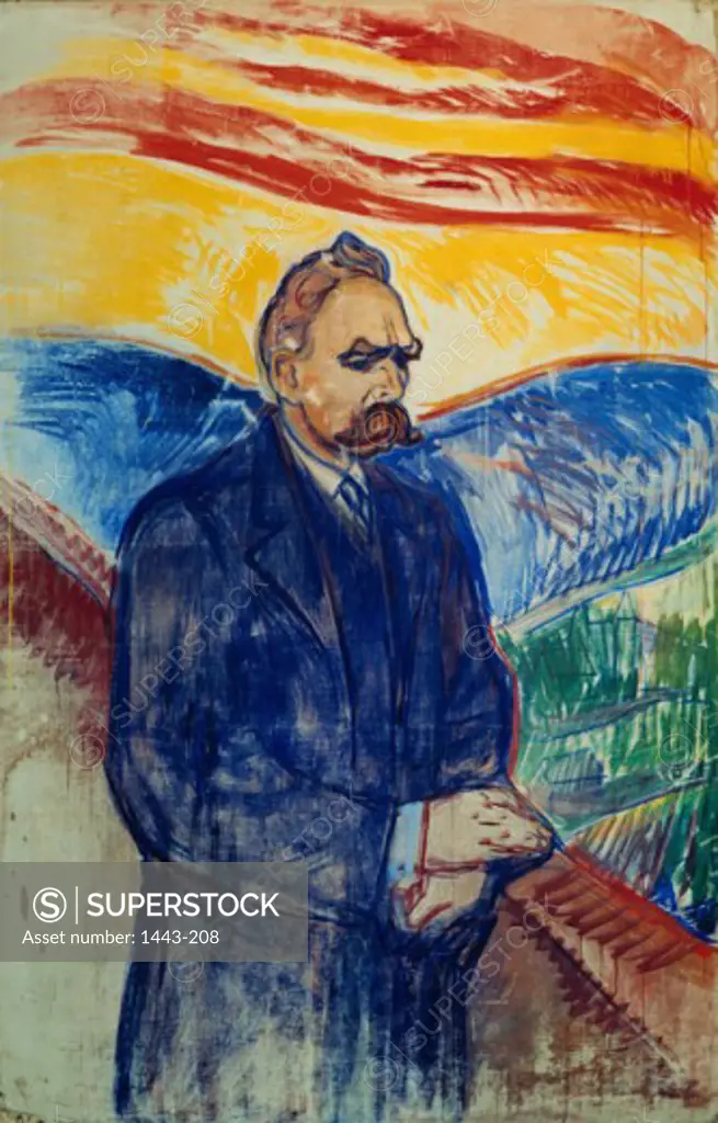 Friedrich Nietzsche  1906 Edvard Munch (1863-1944 Norwegian) Oil & tempera on canvas Munch Museum, Oslo, Norway