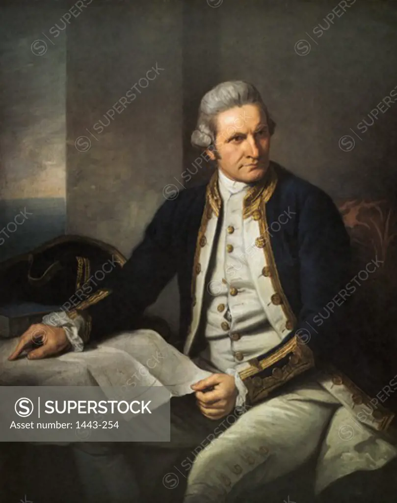 Captain James Cook  ca. 1770 Nathaniel Dance-Holland (1735-1811 British)  National Maritime Museum, Greenwich,London,England