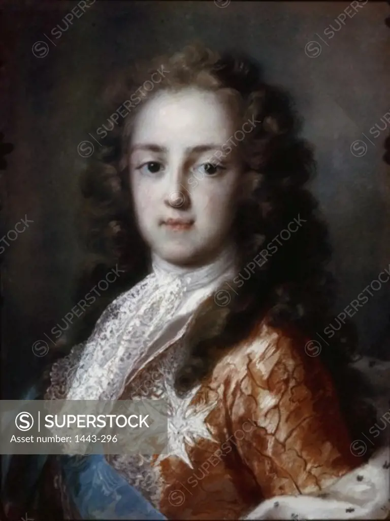Louis  XV of France as Dauphin  ca. 1720-21 Rosalba Carriera (1675-1757 Italian) Pastel on paper Gemaldegalerie, Dresden, Germany