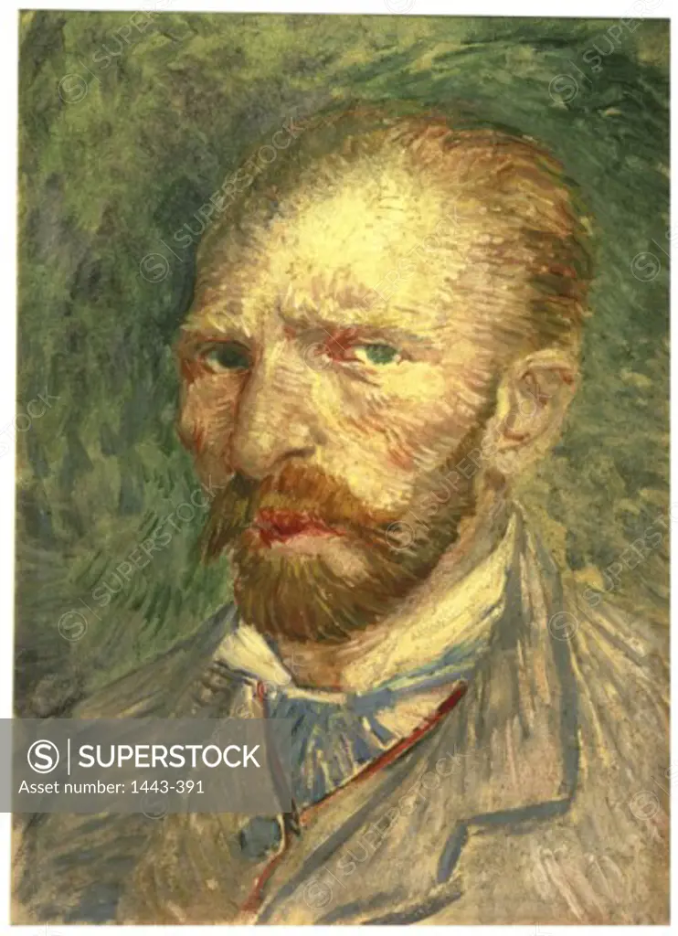 Self Portrait  1887 Vincent van Gogh (1853-1890 Dutch)  Oil on paper Kroller-Muller Museum, Otterlo, Netherlands