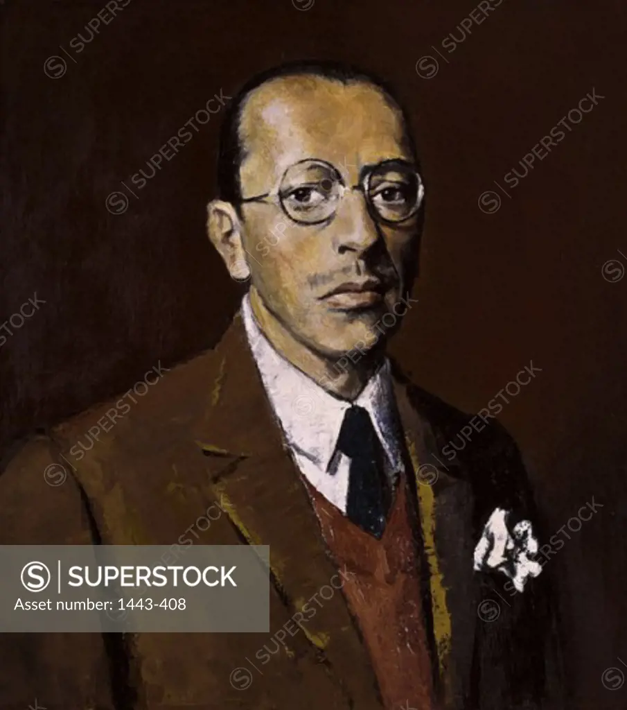 Igor Stravinsky   1993 Artist Unknown  Oil on canvas Collection of Archiv for Kunst & Geschichte, Berlin, Germany
